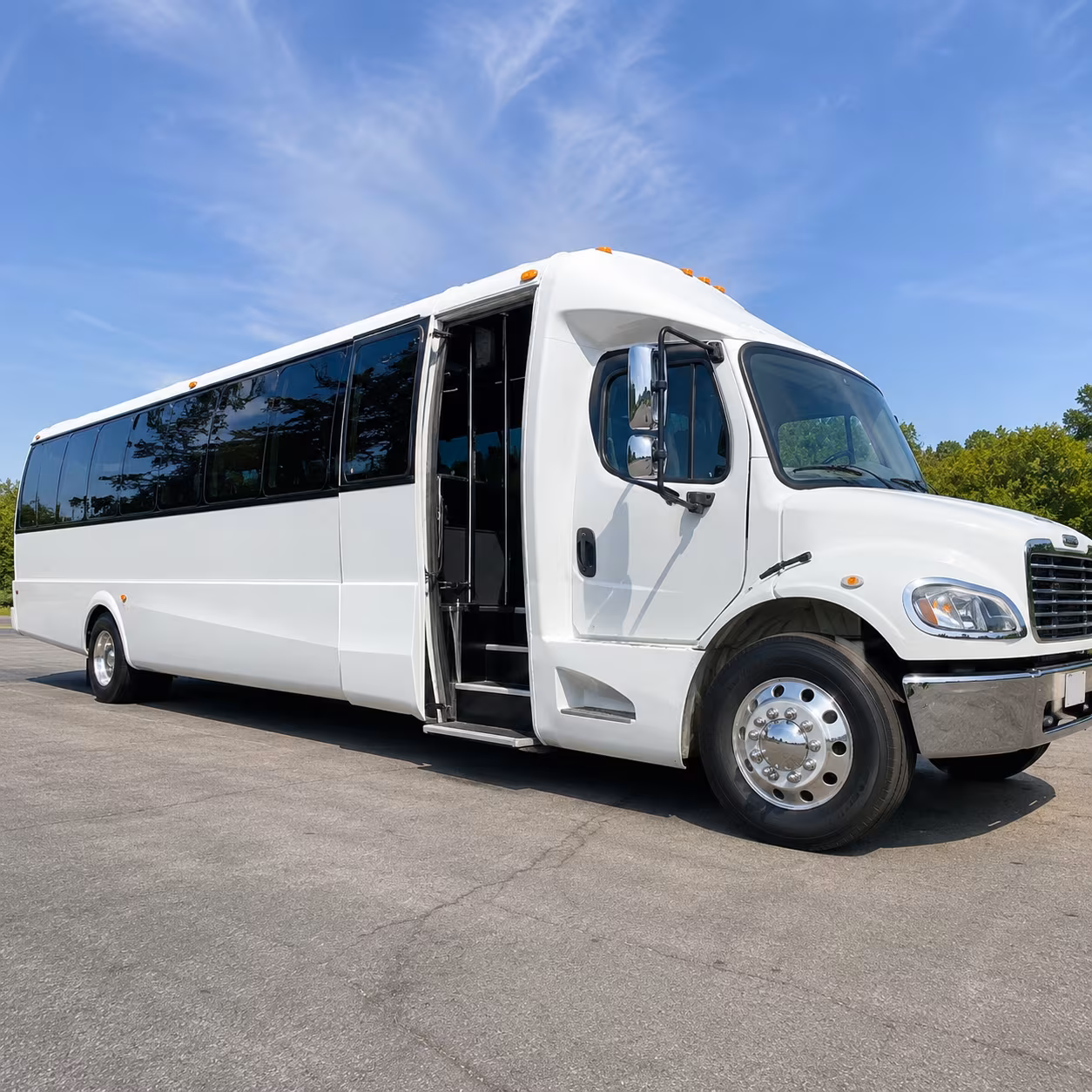 Kansas City Airport Shuttle & Transportation party bus interior
