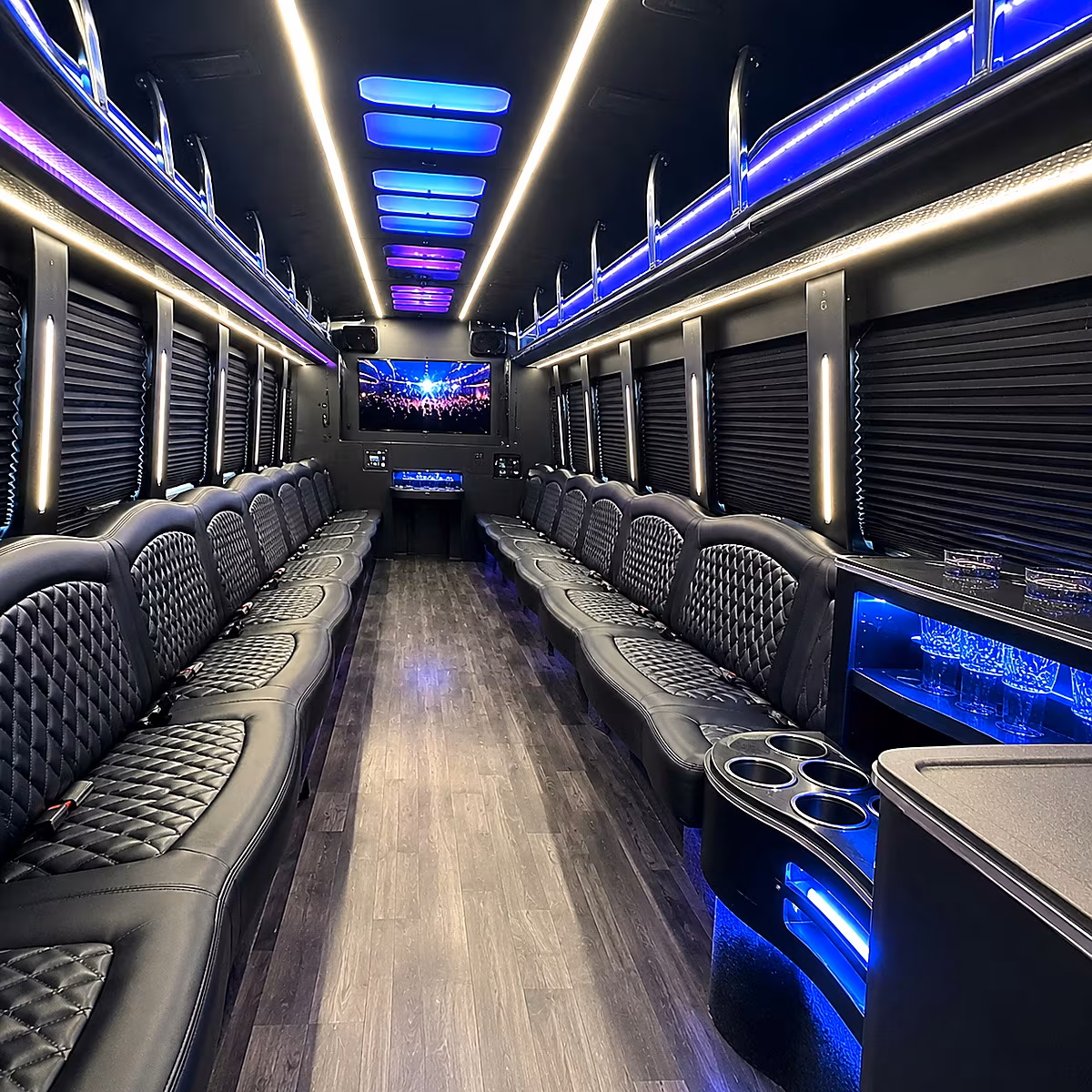 Kansas City Concert & Music Festival Transportation onboard seating