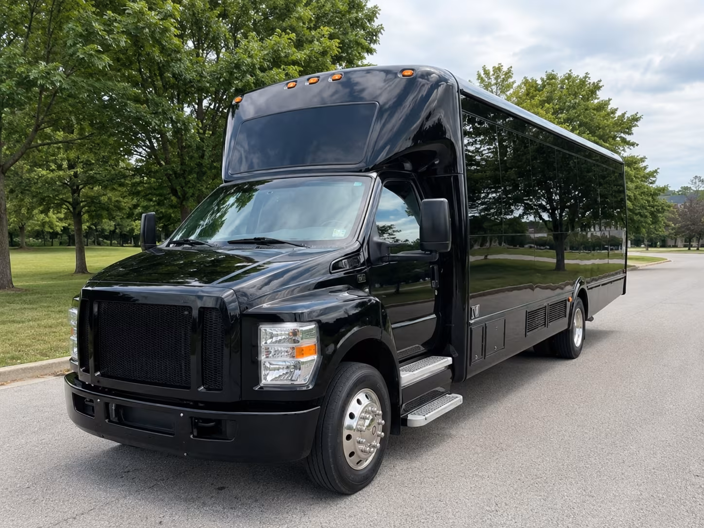 Kansas City Prom & Homecoming Transportation party bus exterior