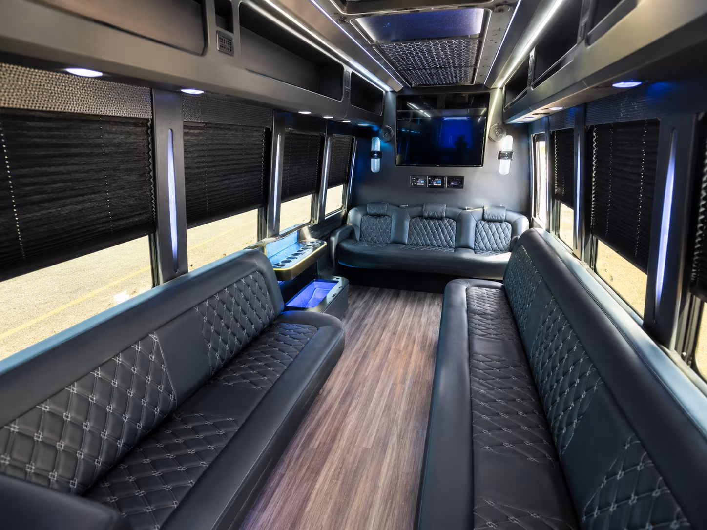Kansas City Prom & Homecoming Transportation party bus exterior