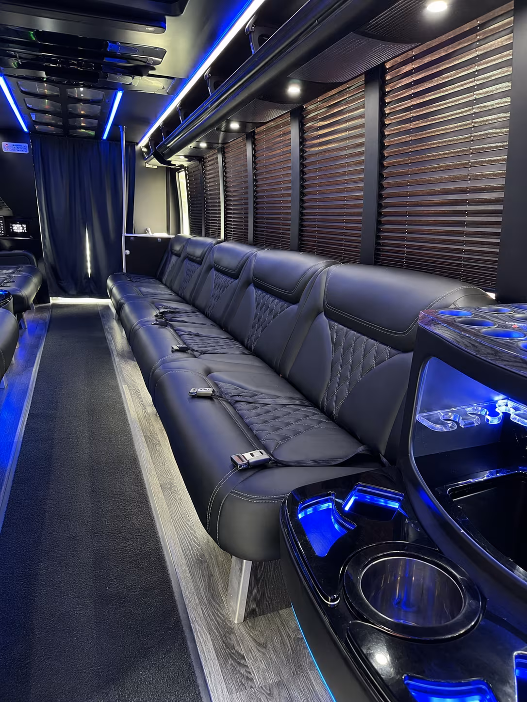 Kansas City Prom & Homecoming Transportation party bus exterior