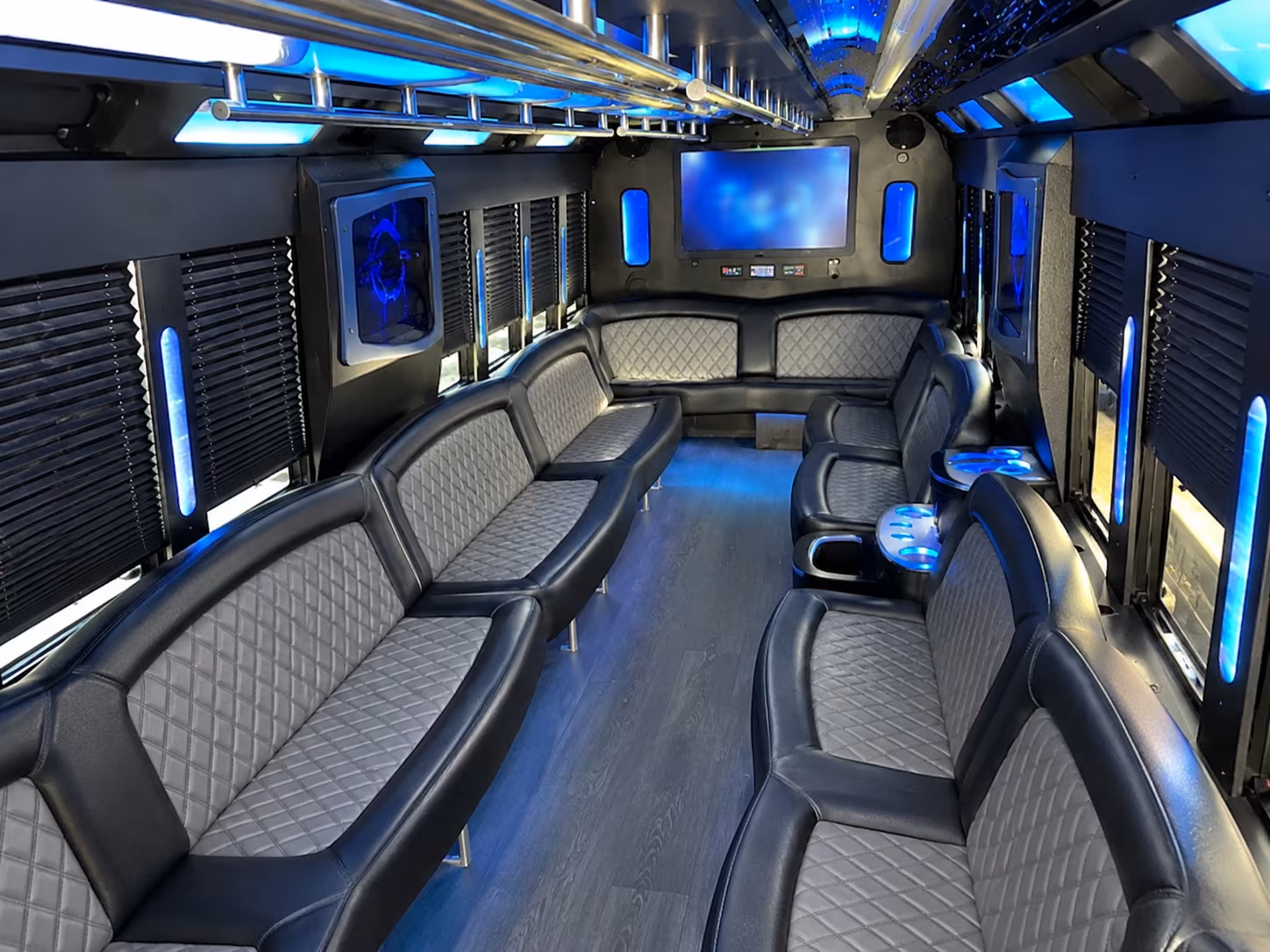 Kansas City Sporting Event Transportation party bus exterior