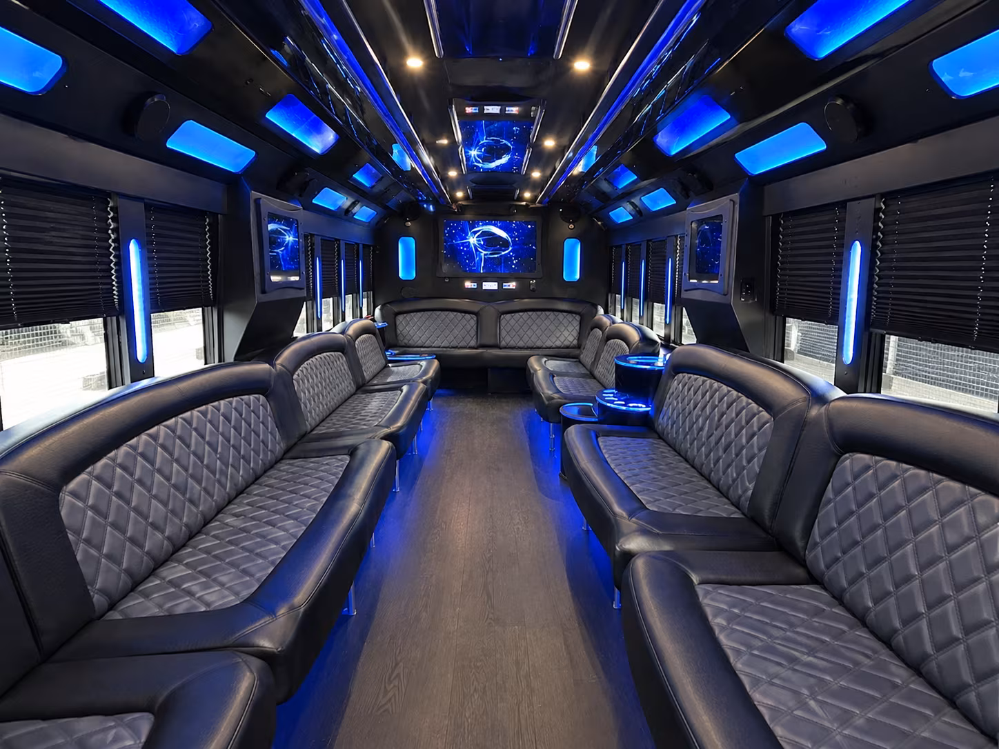 Kansas City Sporting Event Transportation party bus exterior