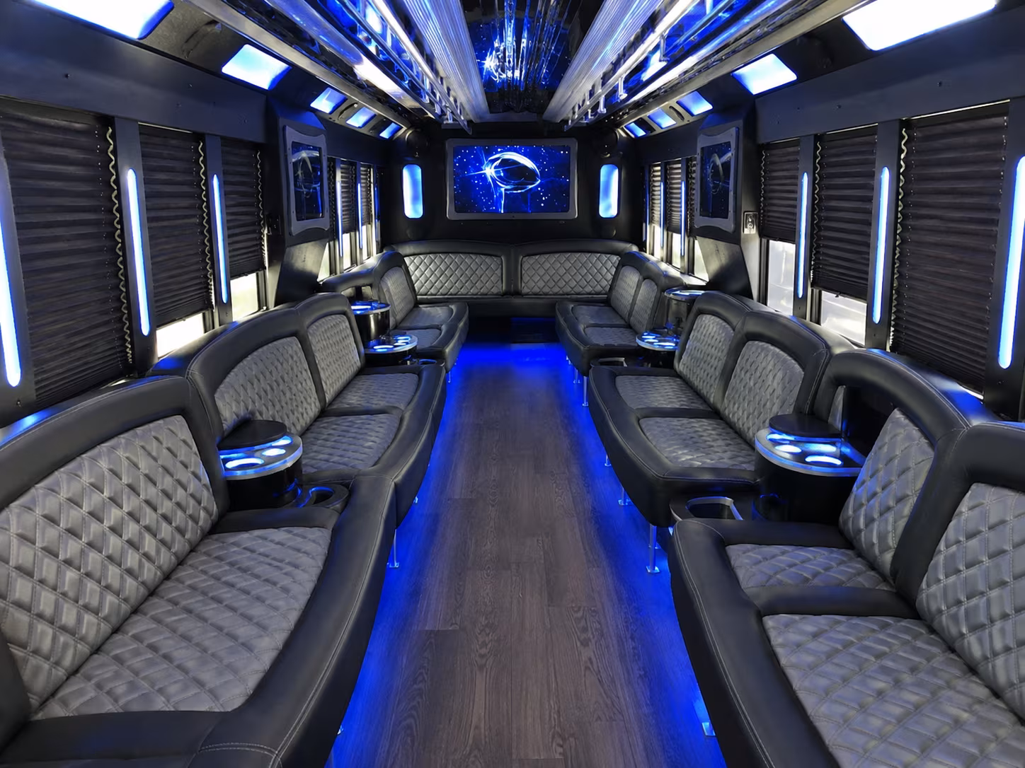 Kansas City Sporting Event Transportation party bus exterior